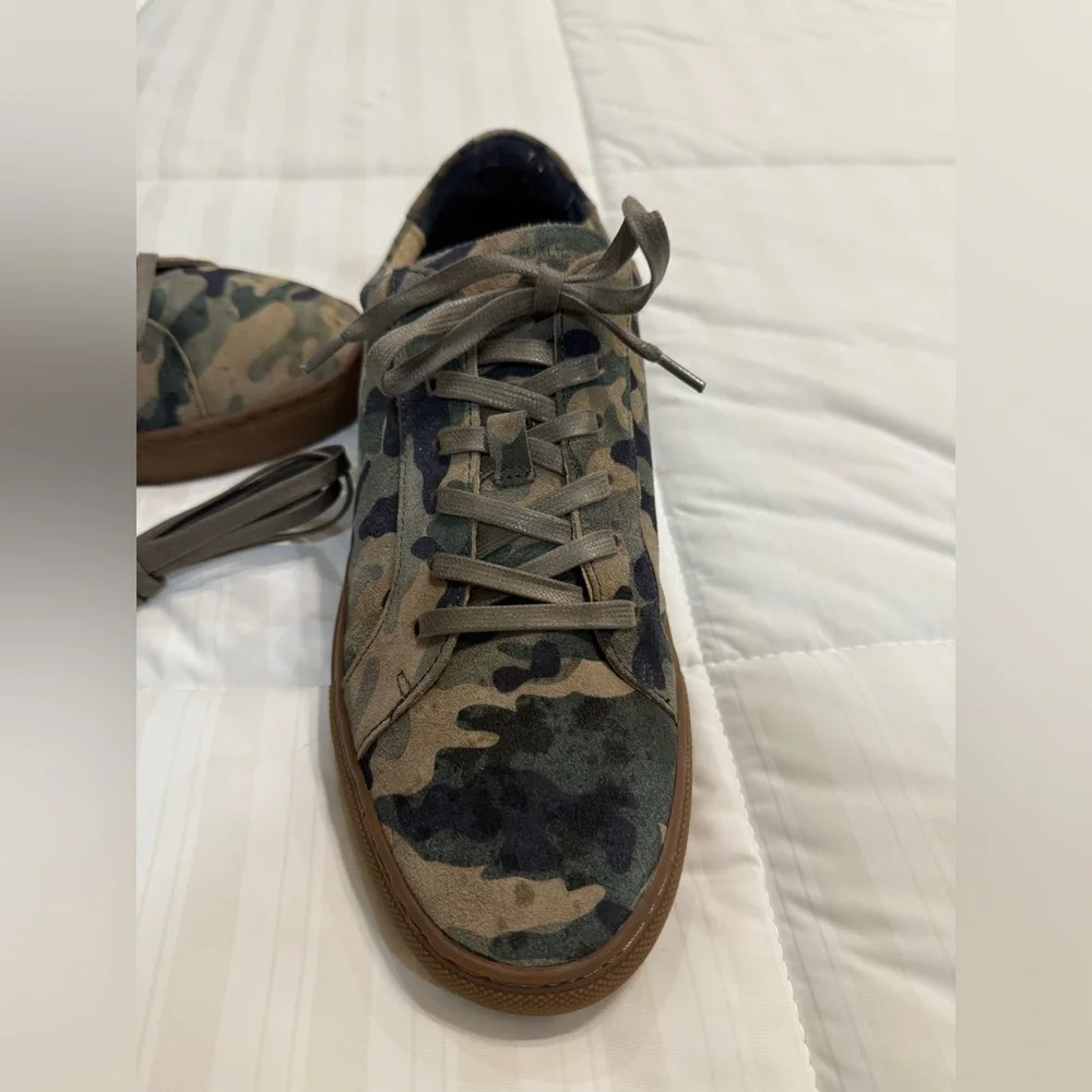 Banana Republic Nicklas Green and Brown Camo Sneakers Casual Style
